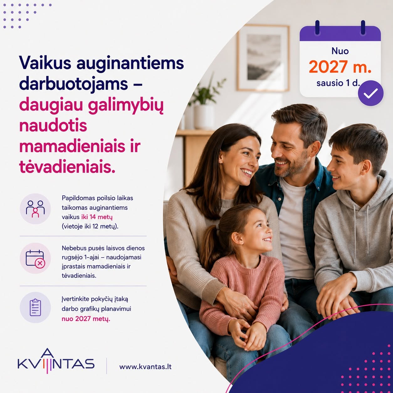 Mamadienių ir tėvadienių pataisos
