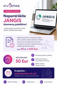 JADIS duomenų teikimas